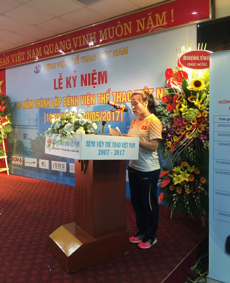 Bí mật nơi chăm sóc sức khỏe các ngôi sao thể thao Việt Nam - 1
Vận động viên Nguyễn Thị Lụa