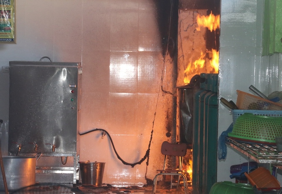 Hiện trường vụ hỏa hoạn