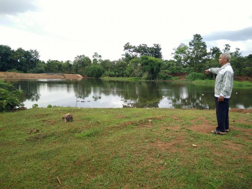 Hồ Ea Trum nơi phát hiện cá chết bất thường