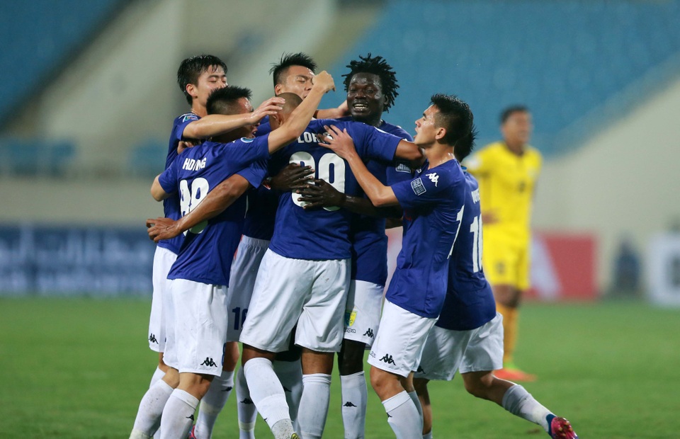 
Niềm vui chiến thắng của Hà Nội FC - Ảnh: Gia Hưng

