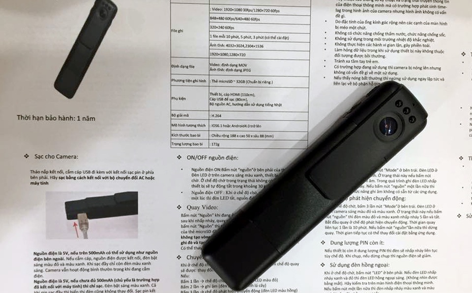 Camera giám sát dạng bút được tăng cường cho lực lượng 141.