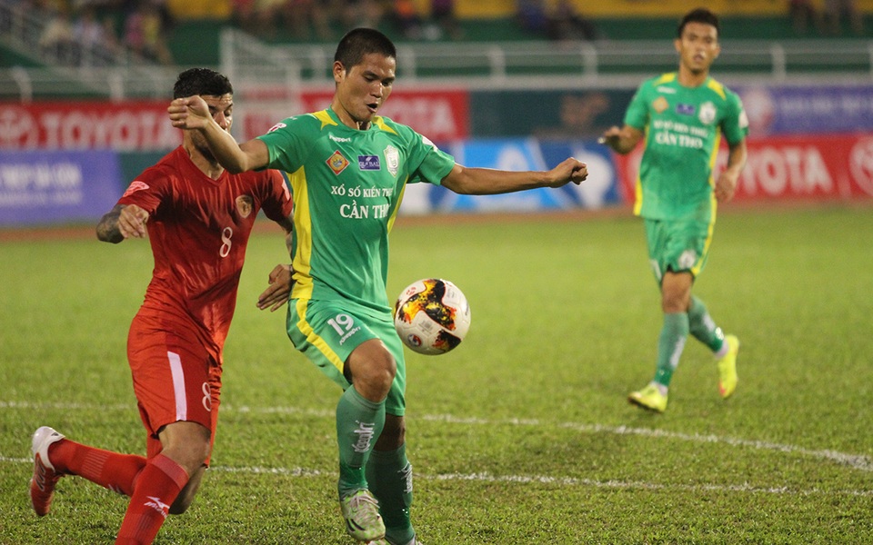 HA Gia Lai thảm bại trên sân Cần Thơ - 1 Cần Thơ có chiến thắng quan trọng ở vòng 15 (ảnh: K.Đ)