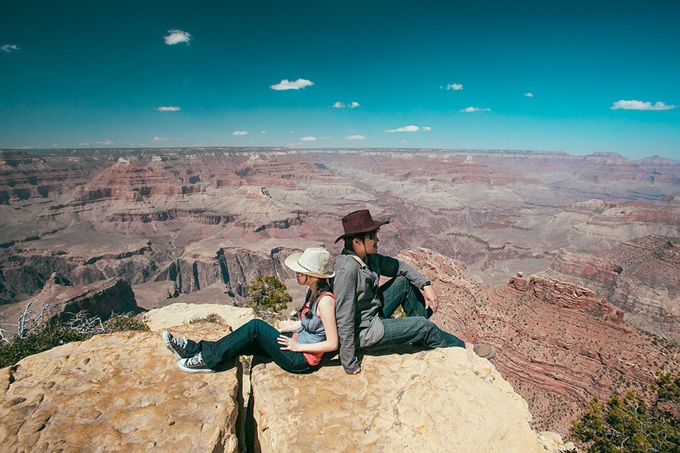 Cặp đôi “Đi khắp thế gian” chụp ảnh cưới trong vòng 3 năm - 6 Grand Canyon, Arizona, Hoa Kỳ