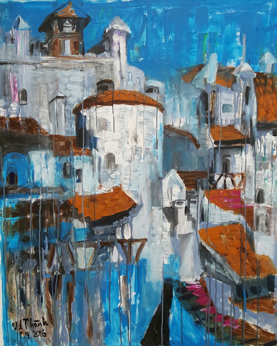 Triển lãm tranh "Hương Sắc Việt Nam" tại Romania - 9 Bran castle.