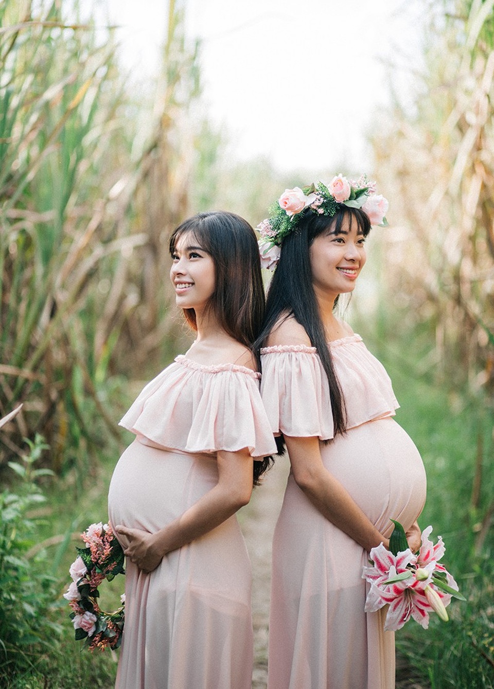 Hai chị em ruột chia sẻ niềm hạnh phúc khi cùng mang thai - 5