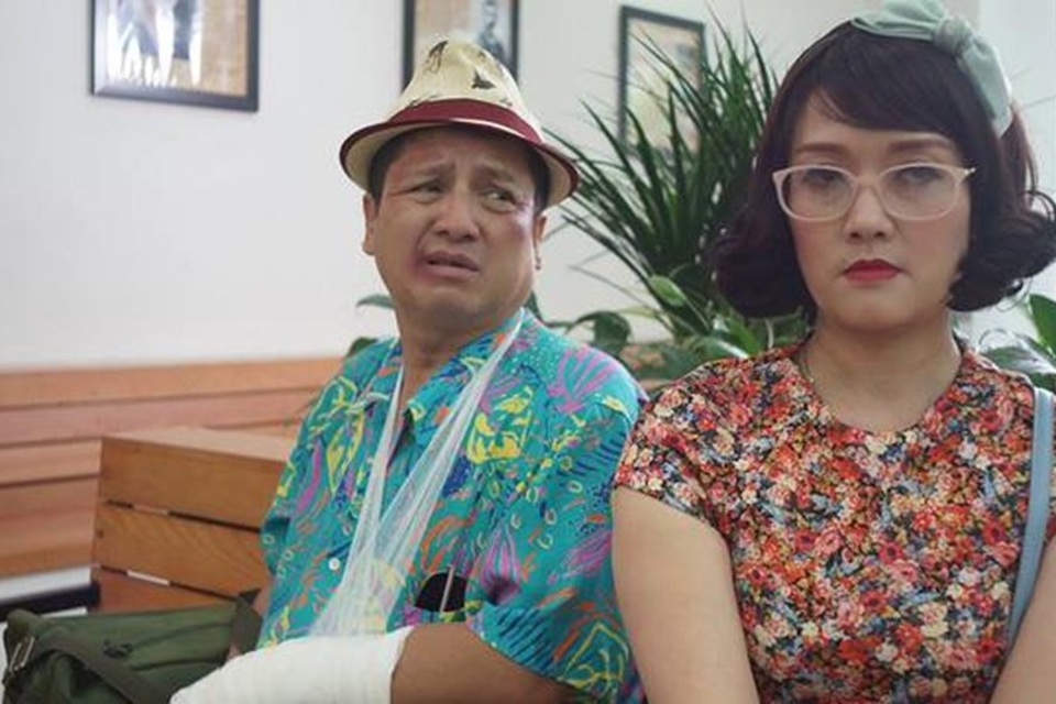 Vân Dung và Chí Trung trong phim.