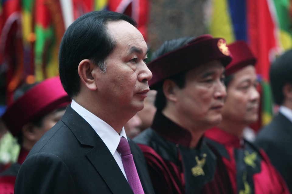 Chủ tịch nước dâng hương tưởng nhớ các Vua Hùng - 2 Chủ tịch nước dâng hương tưởng nhớ các Vua Hùng - 2