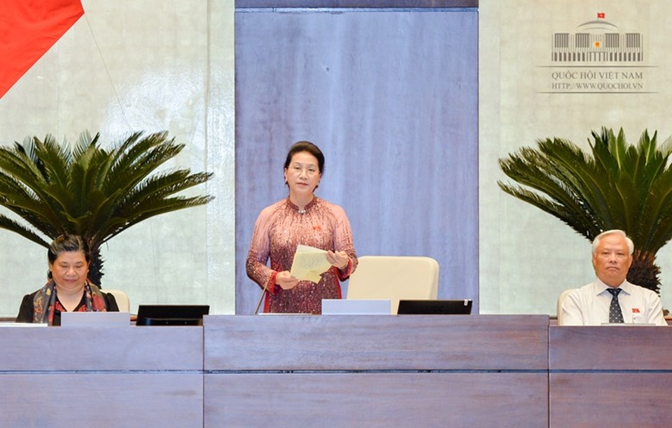 Chủ tịch Quốc hội: Đại biểu tranh luận tích cực, Bộ trưởng giải trình nghiêm túc - 1 Chủ tịch Quốc hội Nguyễn Thị Kim Ngân (Ảnh: Quochoi.vn).
