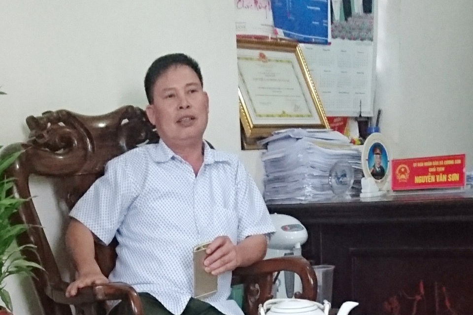 Vì sao dự án Công viên nghĩa trang An Phúc Viên ở Bắc Giang chậm triển khai? - 3 Ông Nguyễn Văn Sơn - Chủ tịch UBND xã Cương Sơn.
