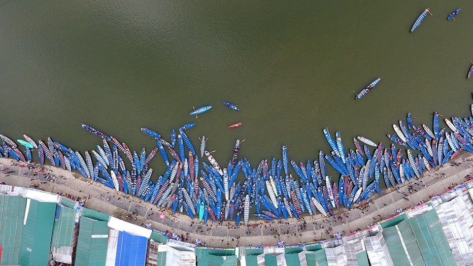 
Số thuyền phục vụ khách thập phương trên suối Yến lớn tới khoảng 6 nghìn chiếc.
