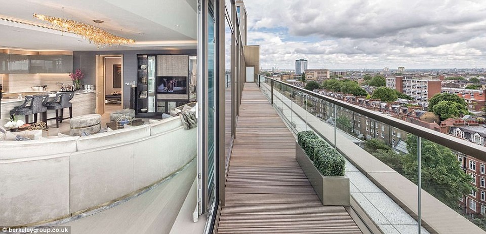 Nạn nhân vụ cháy chung cư ở London được hỗ trợ căn hộ hạng sang - 2 Tại chung cư Kensington Row, các căn hộ đều mới được xây dựng, có giá rao bán từ 1,5 triệu tới 8,5 triệu bảng Anh. Trên trang web của chủ đầu tư, các căn hộ ở đây được quảng cáo có dịch vụ an ninh 24/7 và hệ thống camera riêng. (Ảnh: Berkeley Group)