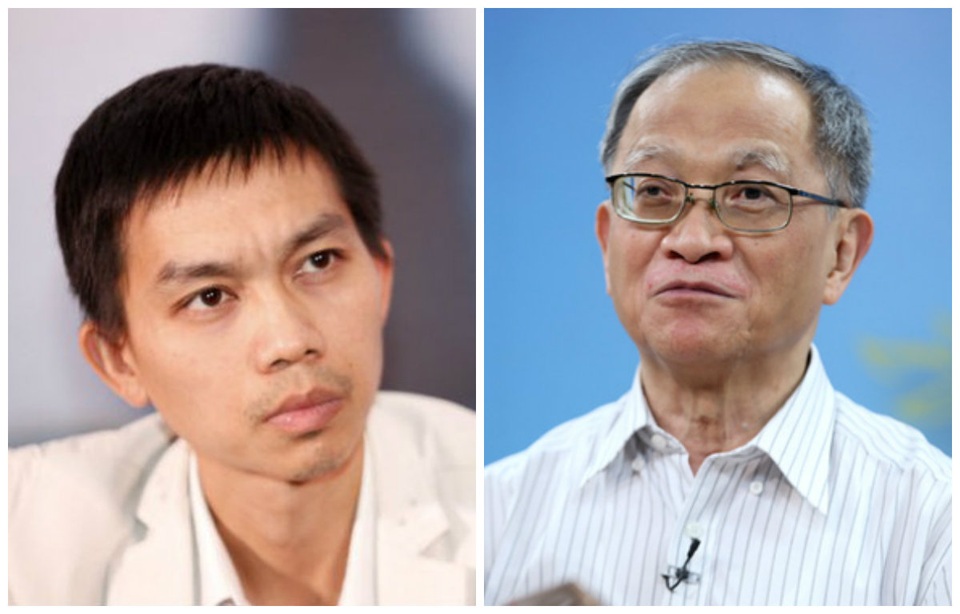 Chuyên gia: “Đừng tư duy trói buộc Grab, Uber phải ngang hàng với taxi truyền thống” - 2 Chuyên gia Lê Đăng Doanh (phải) và chuyên gia Nguyễn Đức Thành (trái) ủng hộ quan điểm để thị trường điều tiết trong vấn đề cạnh tranh vận tải giữa Grab, Uber với taxi truyền thống
