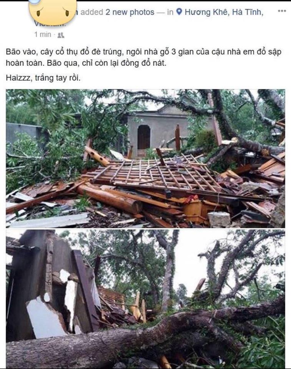 Cộng đồng mạng chia sẻ loạt ảnh hậu quả "xé lòng" của cơn bão số 10 - 12 Cộng đồng mạng chia sẻ loạt ảnh hậu quả "xé lòng" của cơn bão số 10 - 12