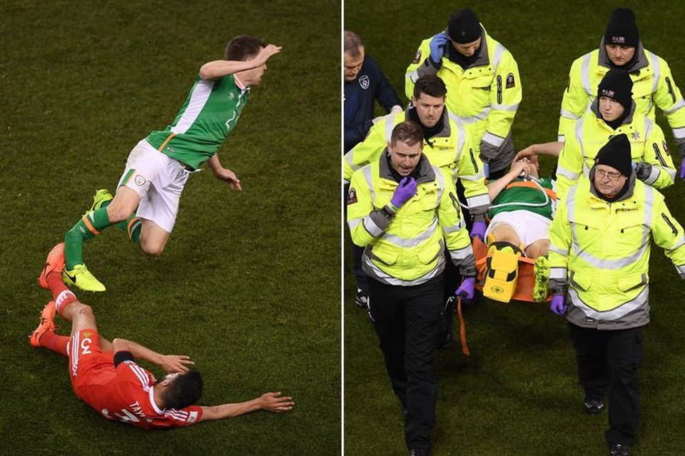 Ngôi sao Premier League dính chấn thương kinh hoàng - 1 Seamus Coleman dính chấn thương cực nặng