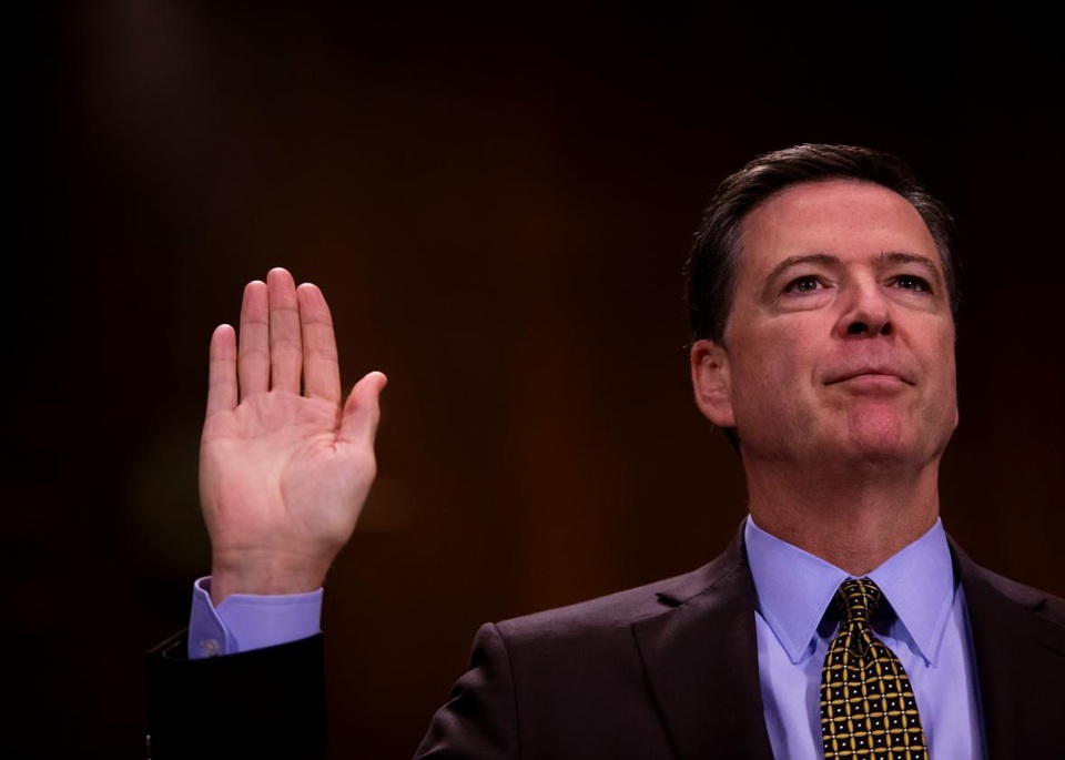 Cựu giám đốc FBI muốn điều trần công khai về quan hệ Trump-Nga - 1
Cựu giám đốc Cục điều tra liên bang Mỹ (FBI) James Comey. (Ảnh: Getty)