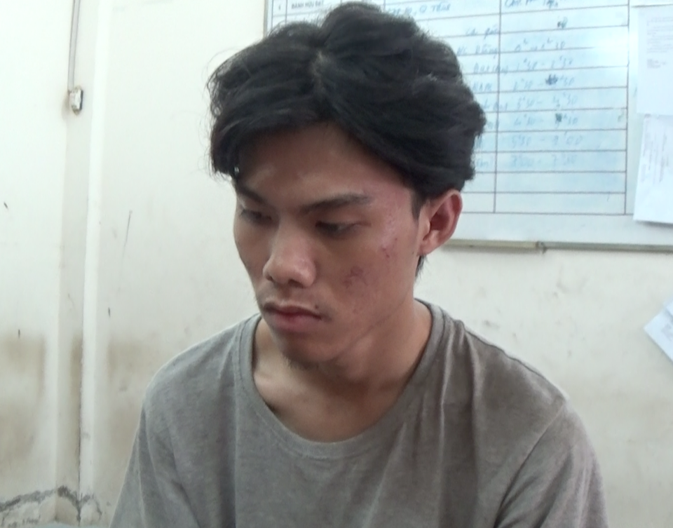 Chặn đứng vụ cướp ngân hàng ở Sài Gòn - 1 Nghi can Nguyễn Huy Vũ tại cơ quan công an
