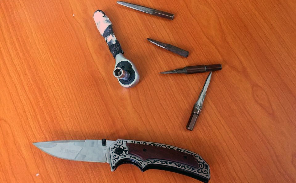 Tang vật cảnh sát thu giữ của Hùng Anh.