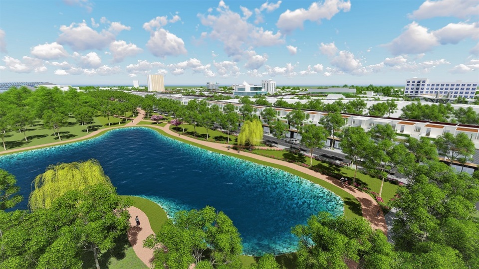 Khu đô thị Viêm Trung - điểm nhấn mới cửa ngõ Nam Đà Nẵng - 2 Hồ sinh thái rộng 1500m2 trong lòng dự án