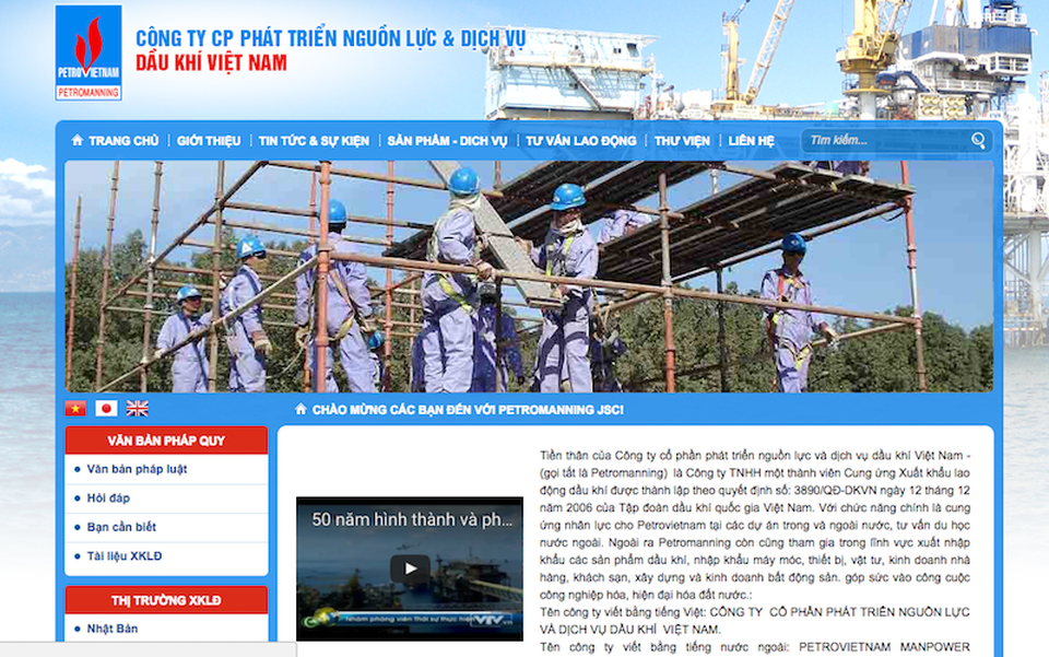 Lời kêu cứu từ Ả rập xê út: Tiếng thở dài của thân phận nữ lao động nghèo! - 2
Website của Công ty Petromanning với những lời mời chào người lao động đi xuất khẩu tại Ả Rập Xê Út.