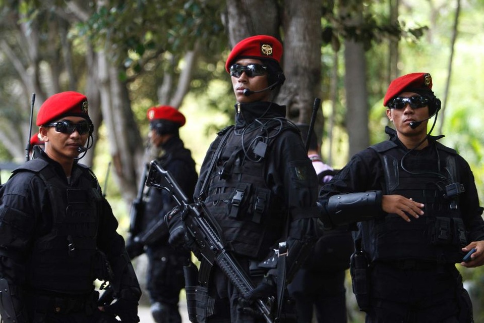 Indonesia đình chỉ mọi hợp tác quân sự với Australia - 1 Lực lượng đặc nhiệm Indonesia (Ảnh: Reuters)