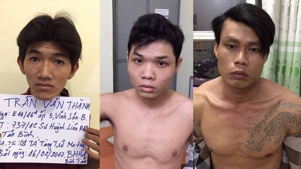 3 nghi can bị bắt giữ