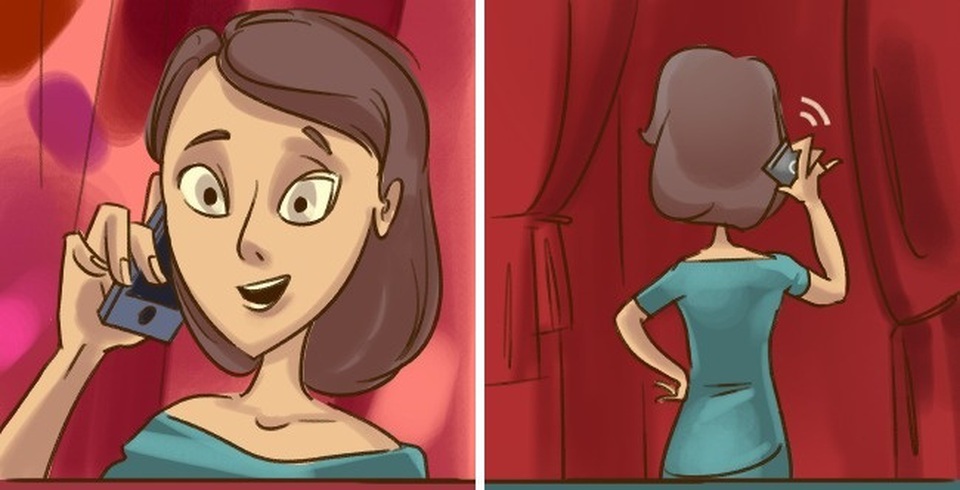 Nàng nói: Em đang đi mua rèm cửa, nhưng phân vân không biết nên chọn đỏ tươi, đỏ booc đô, đỏ nhạt hay đỏ thẫm/ Chàng hiểu: Em đang tìm rèm cửa nhưng không thể chọn một cái giữa toàn màu đỏ