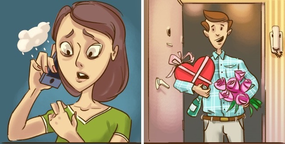 Nàng nói: Em gãy móng tay rồi/ Chàng hiểu: Mang bánh, hoa và rượu về ngay, căng thẳng đang tới rồi