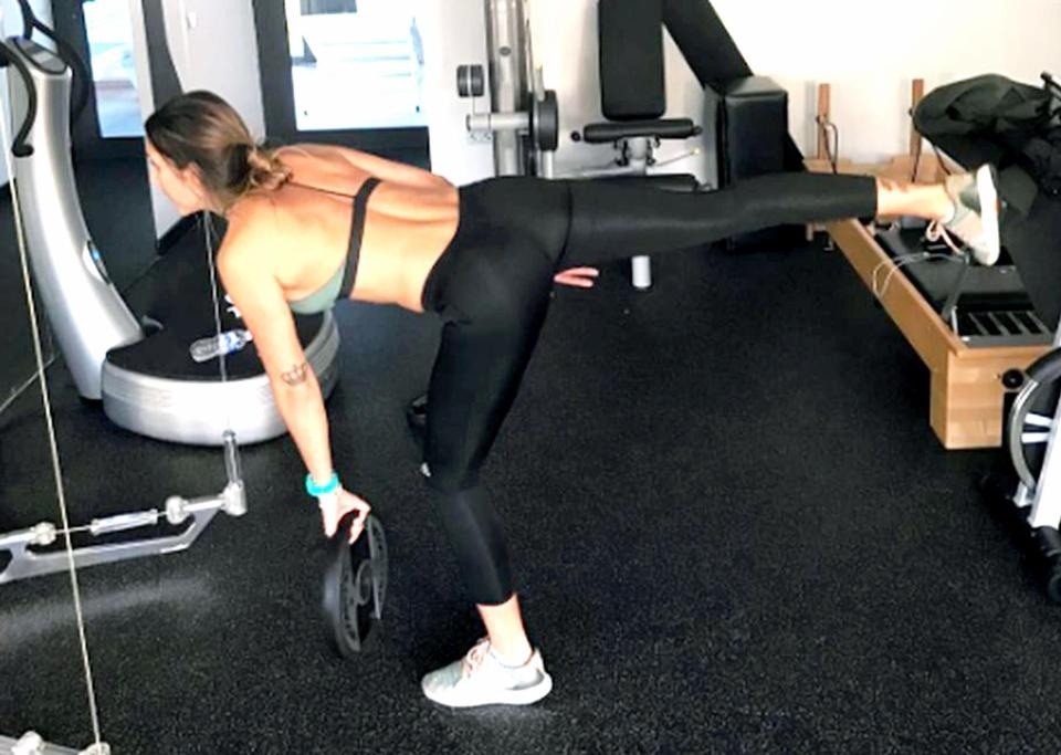 Daniela Ospina thường xuyên có mặt ở phòng tập thể dục