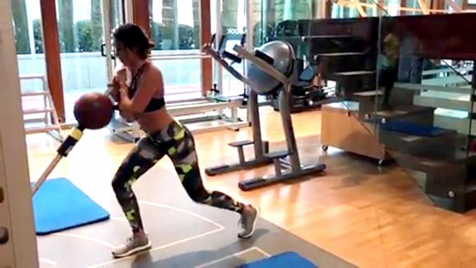 Đó là thói quen mà cô duy trì từ ngày vẫn còn là VĐV chuyên nghiệp