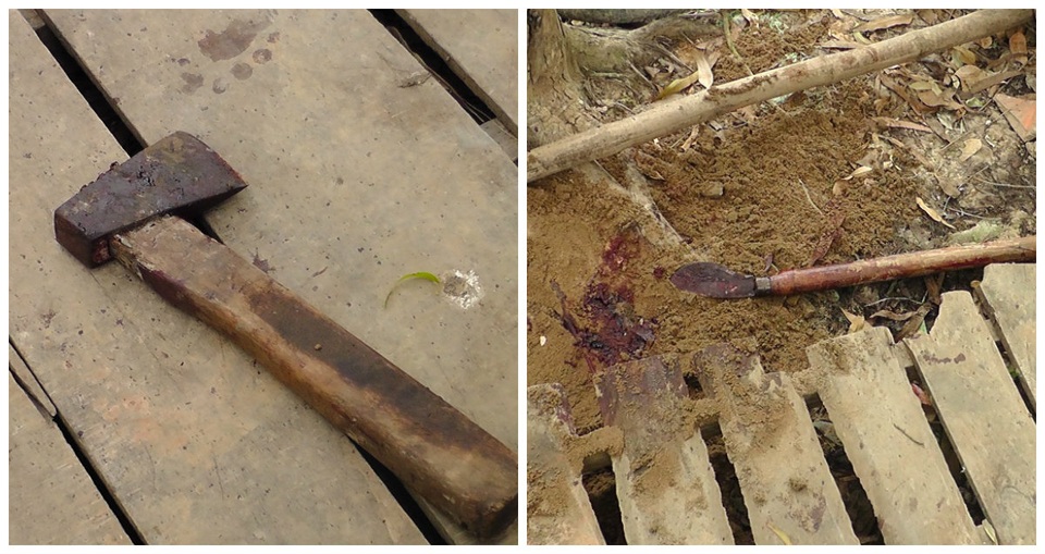 
Hai vật dụng nghi ông Ô. dùng để tự vẫn. (ảnh: CTV)
