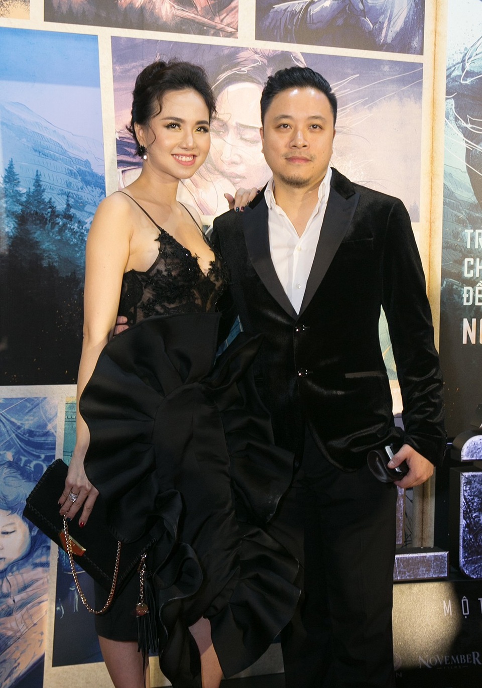 Diễn viên Đinh Ngọc Diệp và đạo diễn Victor Vũ.