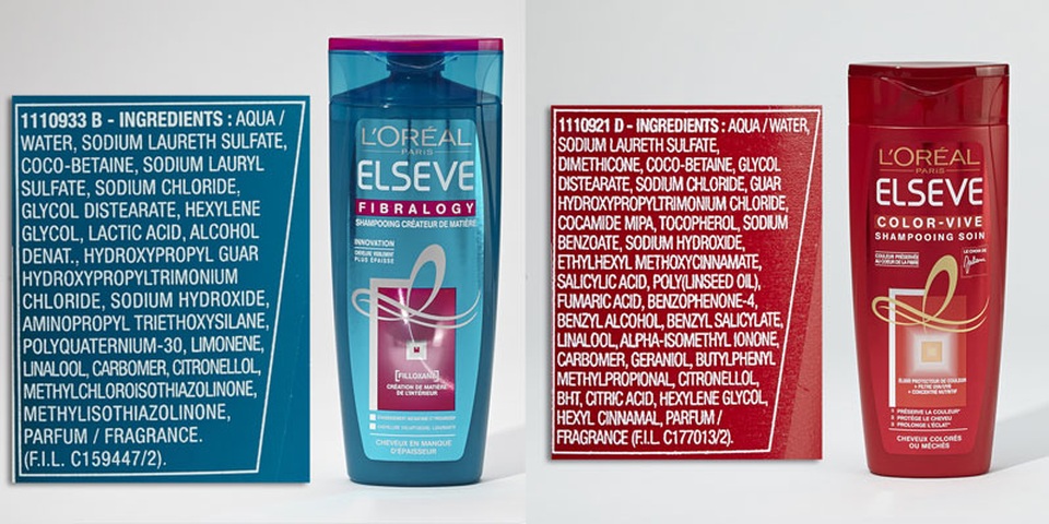 Pháp: Công bố 400 loại hóa mỹ phẩm có thành phần gây hại - 4
Dầu gội L Oréal có Sodium lauryl sulfate, Methylchloroisothiazolinone, Methylisothiazolinone và Ethylhexyl, methoxycinnamate, BHT
