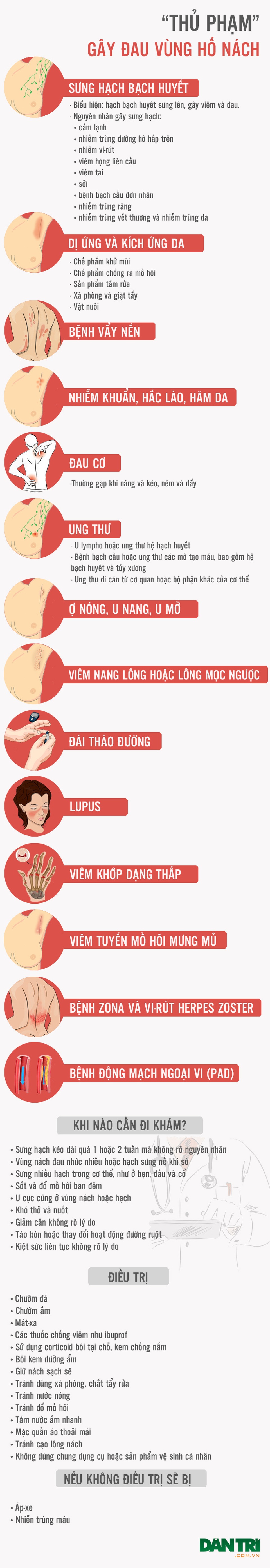 [Inforgraphics]: “Thủ phạm” gây đau vùng hố nách - 1