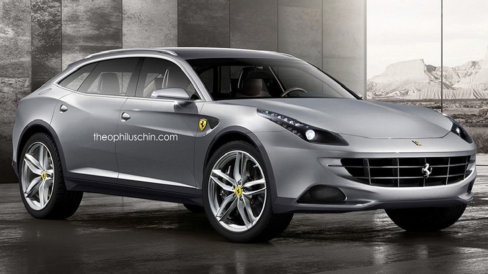 Ferrari vẫn nói không với xe SUV? - 2 Mẫu SUV đầu tiên của Ferrari được phác thảo bởi các nhà thiết kế của Theophiluschin - một công ty chuyên dự báo thiết kế các mẫu xe chuẩn bị sản xuất.