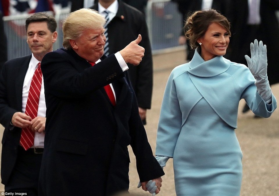 Diễu hành hộ tống tân Tổng thống Trump về Nhà Trắng - 3
(Ảnh: Getty)