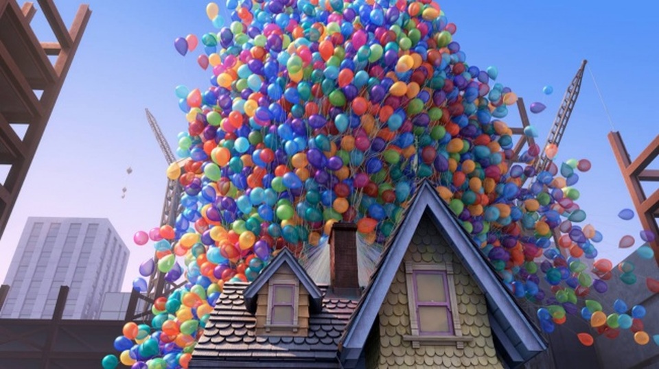 Trong bộ phim hoạt hình “Up” nổi tiếng của hãng Pixar, nhân vật Carl đã sử dụng khoảng 20,622 quả bóng bay để nhấc bổng ngôi nhà mình lên không. Tuy nhiên, xét theo khía cạnh khoa học, số lượng bóng bay để hiện thực hóa điều này phải lên đến khoảng 30 triệu quả.