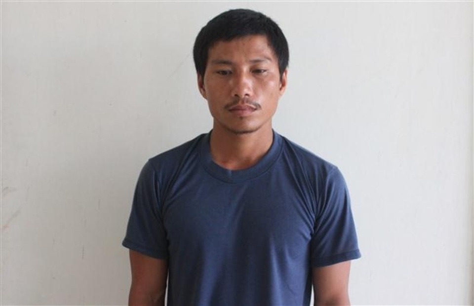 Hán tại cơ quan điều tra. Ảnh: Công an huyện Thạch Hà