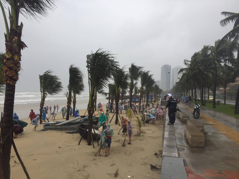 Chủ tịch Đà Nẵng gửi thư cảm ơn người dân chung tay dọn vệ sinh đón APEC - 2 Người dân Đà Nẵng đã đồng lòng xuống đường dọn vệ sinh, khắc phục mưa bão để đón APEC
