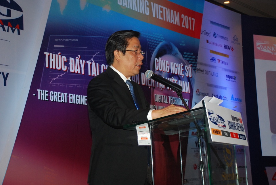 Tấn công an ninh mạng thách thức sự phát triển của ngân hàng số - 1 Phó Thống đốc Ngân hàng Nhà nước Nguyễn Kim Anh phát biểu tại Lễ khai mạc sự kiện Banking Viet Nam 2017