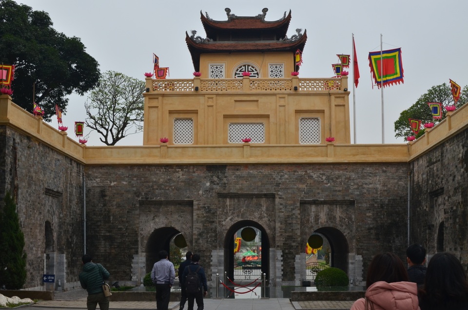 Hoàng thành Thăng Long có “màu áo mới” là hoạt động bảo quản thường niên! - 3 Màu áo mới của Đoan Môn ở thời điểm hiện tại. Ảnh:HTL.