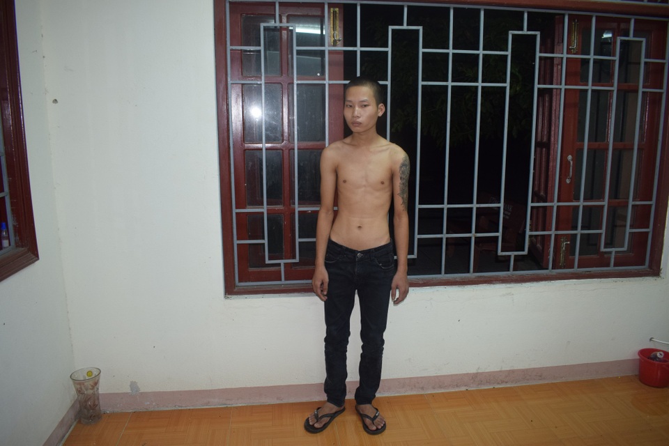 Đối tượng Lê Quang Tự tại Công an thị xã Điện Bàn