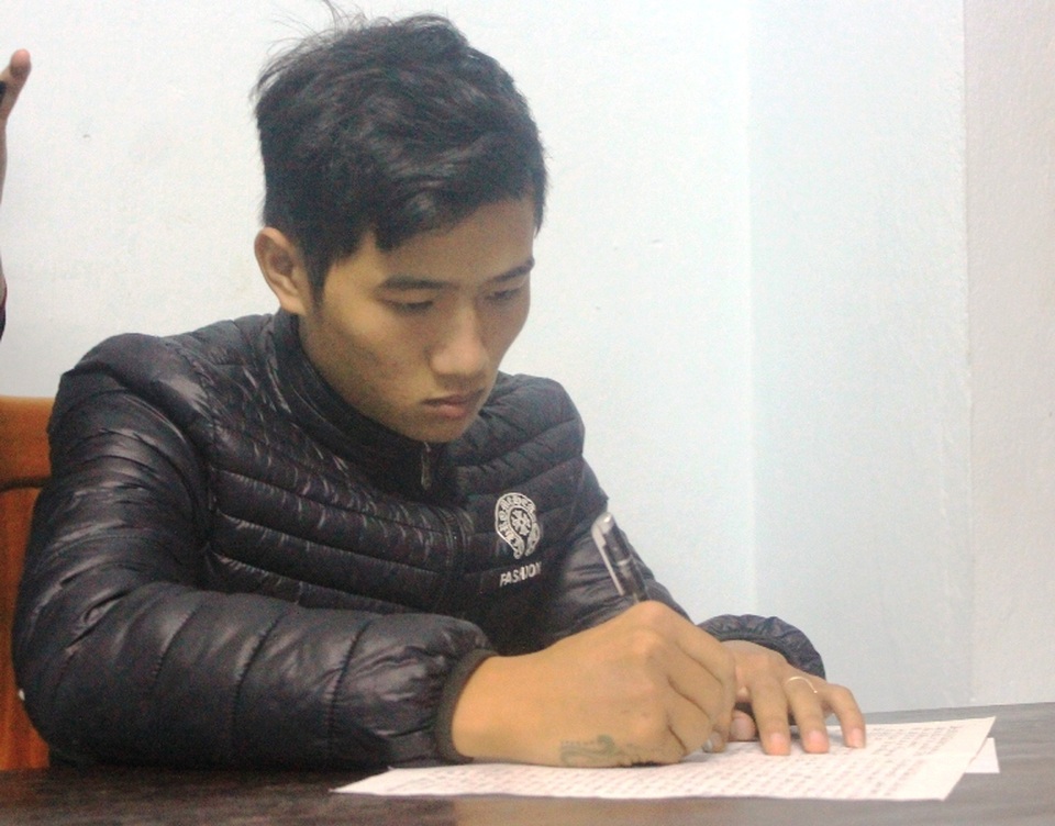 Cơ quan Công an lấy lời khai đối tượng Lê Minh Hải