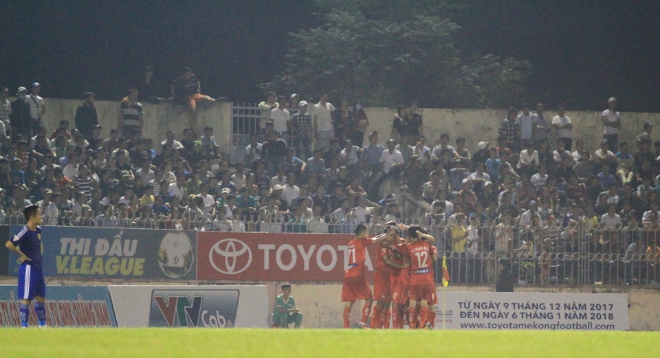 
HA Gia Lai đã có bàn thắng mở tỷ số - Ảnh: Khánh Quang
