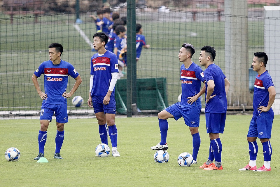 
Đội tuyển Việt Nam tích cực luyện tập - Ảnh: Gia Hưng
