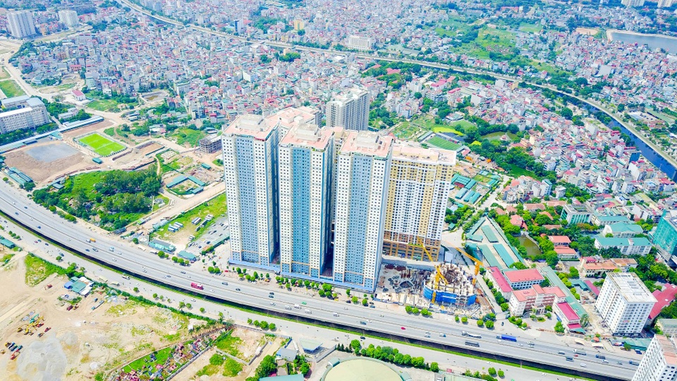 Điểm qua một số dự án của "đại gia điếu cày" ở Hà Nội - 7 Dự án Kim Văn - Kim Lũ (CT11, 12) thuộc quận Hoàng Mai, gồm bốn tòa nhà 45 tầng.