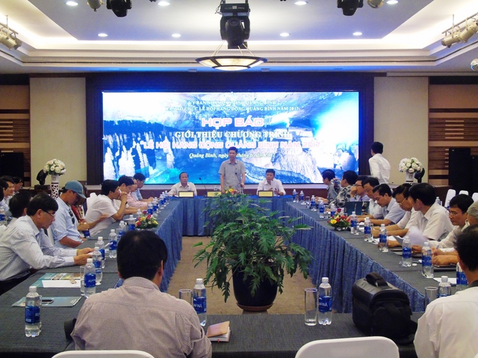 Sở Du lịch Quảng Bình tổ chức họp báo giới thiệu chương trình lễ hội hang động với chủ đề “Vương quốc hang động - kỳ vĩ và huyền thoại”