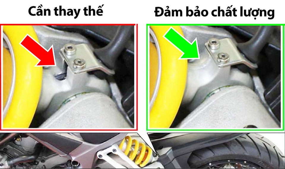 Ducati triệu hồi Multistrada 2016-2017 - 2
Mô tả hệ thống giảm xóc sau cần thay thế trên các mẫu Ducati Multistrada 1200 tại Bắc Mỹ