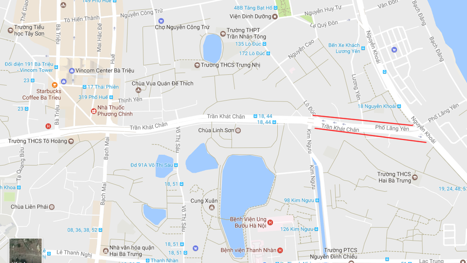 
Tuyến đường Ô Đống Mác - Nguyễn Khoái (Dự án đường Vành đai 1) có chiều dài 570 m, rộng 50 m, được UBND TP Hà Nội phê duyệt vào cuối năm 2005 với tổng mức đầu tư là 383 tỷ đồng. Tuy nhiên, sau gần 10 năm chậm triển khai đến tháng 9/2014, mức đầu tư của dự án được điều chỉnh tăng gấp gần 3 lần tương đương số tiền 1.139 tỷ đồng.
