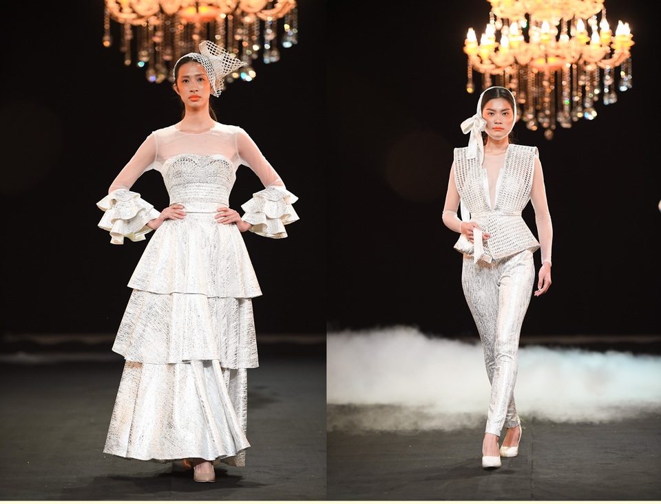 Những thiết kế của Duy Nguyễn lại thêm một lần nữa thể hiện được sự sáng tạo dựa trên những nền tảng dân tộc.