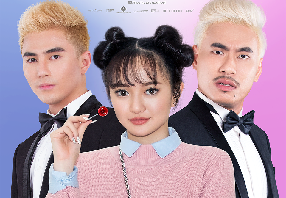 Dàn diễn viên mới mẻ và trẻ trung đã góp phần giúp Em chưa 18 đạt doanh thu kỷ lục. Ảnh: TL.